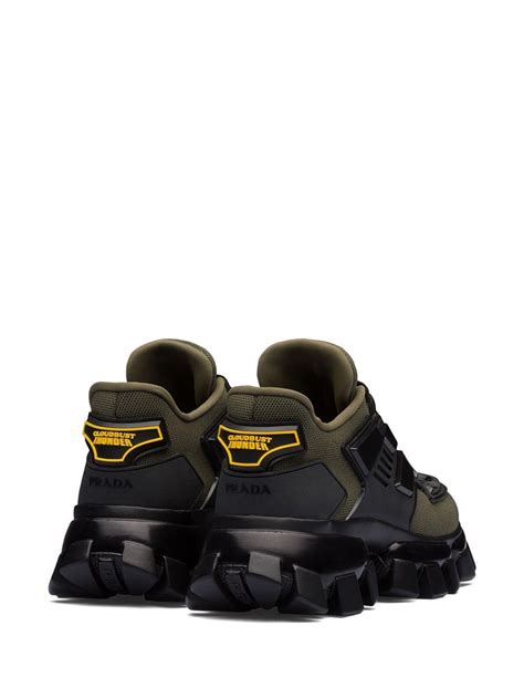 prada cloudbust green black|Prada cloudbust thunder sequined sneakers.